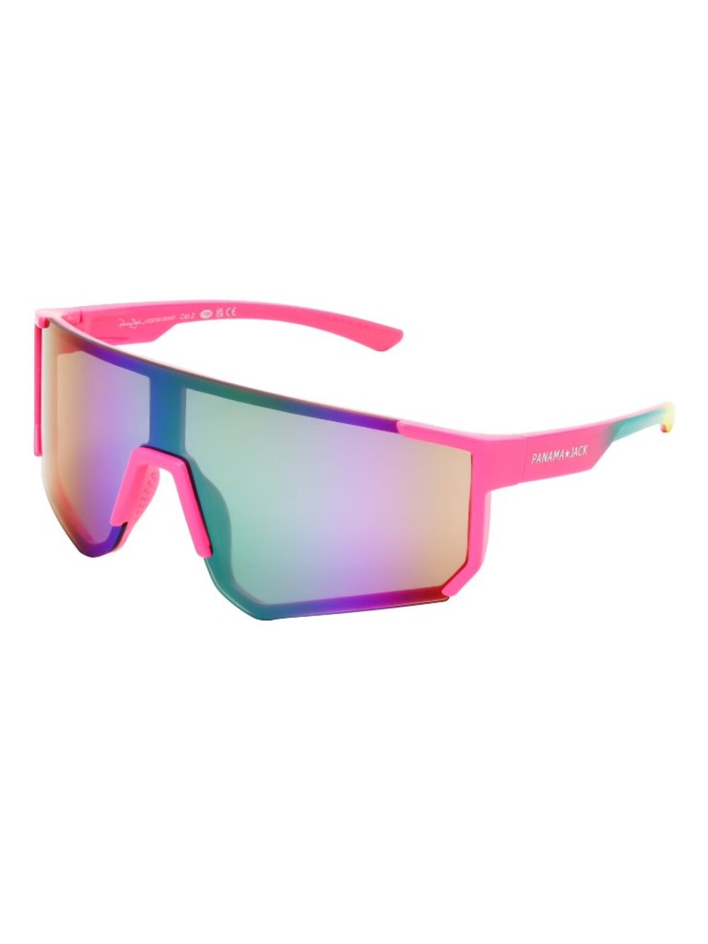 NWT Panama Jack x Foster Grant Rainbow Mirror Shield Sunglasses